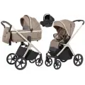 Коляска 3 в 1 Carrello Vector Walnut Beige с автолюлькой люлькой и прогулочным блоком