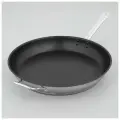 Катунь Сковорода Катунь «Общепит», d=40 см, толщина корпуса 0.8 мм, дно 3.5 мм, антипригарное покрытие, индукция, нержавеющая сталь