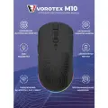 Мышь VOROTEX M10, игровая, беспроводная, 6 программируемых кнопок, чёрный, 10 000DPI