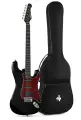 DONNER ST-200 Black - Электрогитара, цвет черный, чехол в комплекте