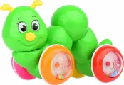 Детская игрушка-покатушка Гусеница для катания и игр, игрушка-каталка на веревочке для малышей