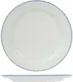 Тарелка Steelite Блю Дэппл мелкая 230х230х17мм, фарфор, белый-голубой