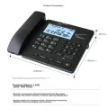 Yijiatong Recording Telephone L100 Fixed Landline Phone for Office Home Business Automatic Manual Recording Computer Backup Telemarketing Customer Service Call Center with 16GB Memory Card