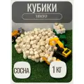 Деревянные кубики Хиноки (деревянный песок) 1 кг сосна