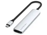Док-станция/ USB-хаб Satechi 6-in-1 USB-C Slim Multiport Adapter Type-C HDMI 2x Type-A microSD 75Вт ST-P6SS