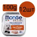 Monge Fresh Dog , консервы для собак , паштет со вкусом индейки (12шт по 100г)