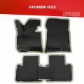 Коврики EVA 3D с бортами Hyundai ix35 (2009-2015) + 2 логотипа Hyundai / ковры ЕВА (ЭВА) 3д с бортиками Хендай Ай Икс 34