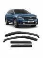 Дефлекторы неломающиеся вставные 4 шт. для а/м Kia Sorento, Voron Glass DEF01296