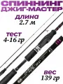 Спиннинг штекерный Джиг-Мастер 270 см, тест 4-16 гр