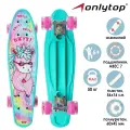 Пенниборд ONLYTOP «Единорожка», 56×16 см, колёса световые PU 60×45 мм, ABEC 7, алюминиевая подвеска