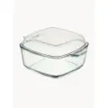 Daniks Форма для запекания квадратная с крышкой, 21х21 см, стеклянная
