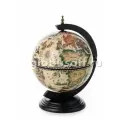 Глобус-бар настольный, светлая карта Чудеса света