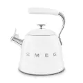 Чайник для плиты SMEG CKLW2001WH со свистком, белый, 2,3л