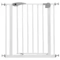 Барьер-калитка Baby Safe для дверного проема (75-85 cm) бело-серый металл