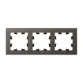 Рамка Schneider Electric AtlasDesign Nature ATN320603, 3 поста, IP20, коричневая