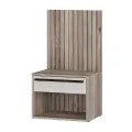 Тумба прикроватная ТБ-11, Дуб смоки, Кашемир