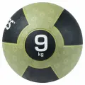 Медбол TORRES 9 кг, наполнитель резина, с отскоком, AL00239