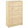 Комод Раст Rast 5 ящиков, размер 62х30х111 см, массив сосны