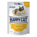 Happy Cat Влажный корм для стерилизованных кошек, курочка, кусочки в желе - 24 шт* 85 гр