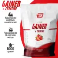 Гейнер + креатин для набора мышечной массы, мышц, похудения 2SN Gainer + creatine 5кг клубника