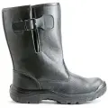 Сапоги укороченные утеплённые, кожаные, литая ПУ подошва, термопласт (размер 46)