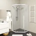 Душевой уголок Ceruttispa C3AW 90x90, профиль белый