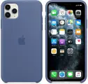 Чехол силиконовый Apple iPhone 11 Pro Max Silicone Case Linen Blue (Синий лен) MY122ZM/A
