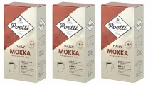 Кофе Paulig Poetti Daily Moka, молотый, средняя обжарка, 3 упаковки, по 250 г