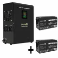 Комплект ИБП ExeGate FineSine SX-2500. LCD. AVR.2SH + батарея ExeGate DT 12150 (12В, 150Ач) 2шт EX296628RUS