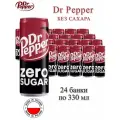 Газированный напиток DrPepper Zero Sugar, 24 банки