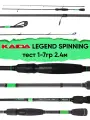 Спиннинг Kaida Legend Spinning, тест 1-7гр, 2.4м, штекерный, Carbon