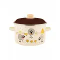 Кастрюля эмалированная Appetite Подворье, с крышкой, 5,5 л