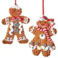 Набор елочных игрушек Пряничный карнавал 10 см, 2 шт, подвеска, Kurts Adler, D3172-набор-2