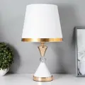 Настольная лампа Селеста E27 40Вт бело-золотой 25х25х42,5 см