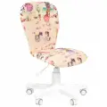 Детское компьютерное кресло CHAIRMAN KIDS 105, велюр, принт принцессы
