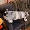 Плюшевая кошка-обнимашка / подушка-антистресс / мягкая игрушка длинный кот-батон 70 см