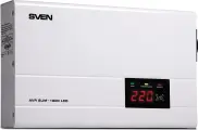 Стабилизатор напряжения SVEN AVR SLIM-1000,1000ВА/800Вт, 1 розетка, входное напряжение 140-260 В, SV-012816