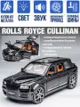 Rolls-Royce Cullinan (Роллс-Ройс Куллинан) машинка металлическая инерционная 21 см (1:24) открываются двери, капот и багажник, свет и звук, черная