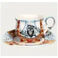 Кофейная чашка с блюдцем фарфоровая Совёнок, 190 мл, на 1 перс.