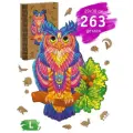 Пазл Загадочная Сова, дерево, 29 см x 38 см, 263 детали, Woozzle