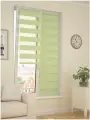 Рулонные шторы День-Ночь Фисташковая, 80х170 см, Светонепроницаемость 70 % ORNETTA