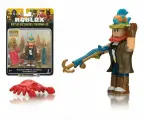 Фигурка героя Роблокс с аксессуарами + эксклюзивный код ROBLOX Bootleg Buccaneers: Fisherman Joe + Shoulder Crab code