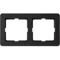 Рамка для розеток и выключателей Systeme Electric W59 Deco 2 поста, цвет графит