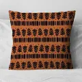 Подушка декоративная Африканские узоры Папоротник 40х40 велюр