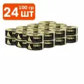 Четвероногий Гурман Golden консервы для кошек и котят Мусс сливочный с курицей 100г (24 штуки)