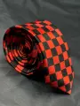 Галстук AKHA, черный, красный
