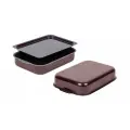 Противень KALITVA Кружево 60632524, 1 шт., 25х19 см 1 бордовый 19 см 5.7 см