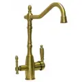 Смеситель для кухни Seaman Barcelone SSL-5387-AG Antique Gold, античное золото бронза, под фильтр 2в1, ретро
