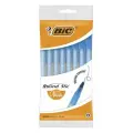 6 шт. Ручки шариковые BIC Round Stic, набор 8 шт, синие, узел 1 мм, линия письма 0,32 мм, пакет, 928497
