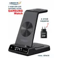 Беспроводная зарядка 3 в 1 для SAMSUNG, док станция QI (GRACE model) Черная